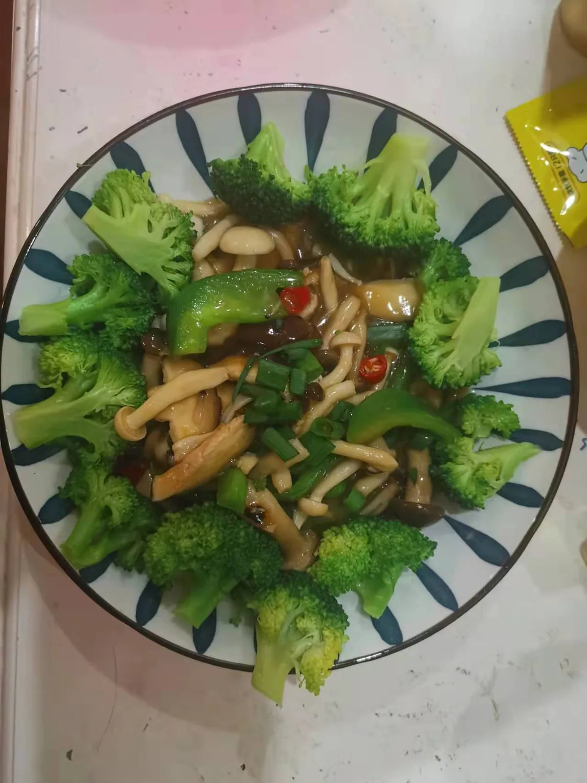 蚝油三鲜菇