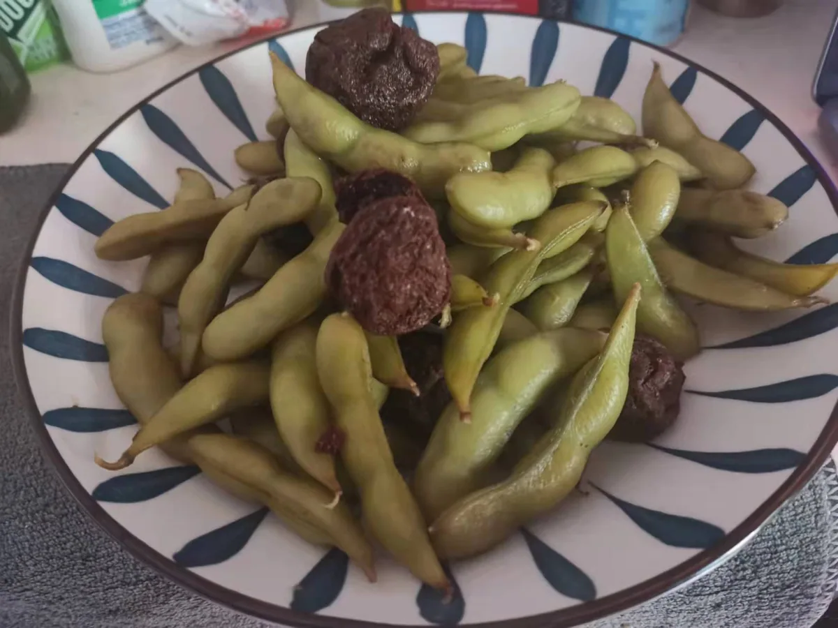 话梅煮毛豆