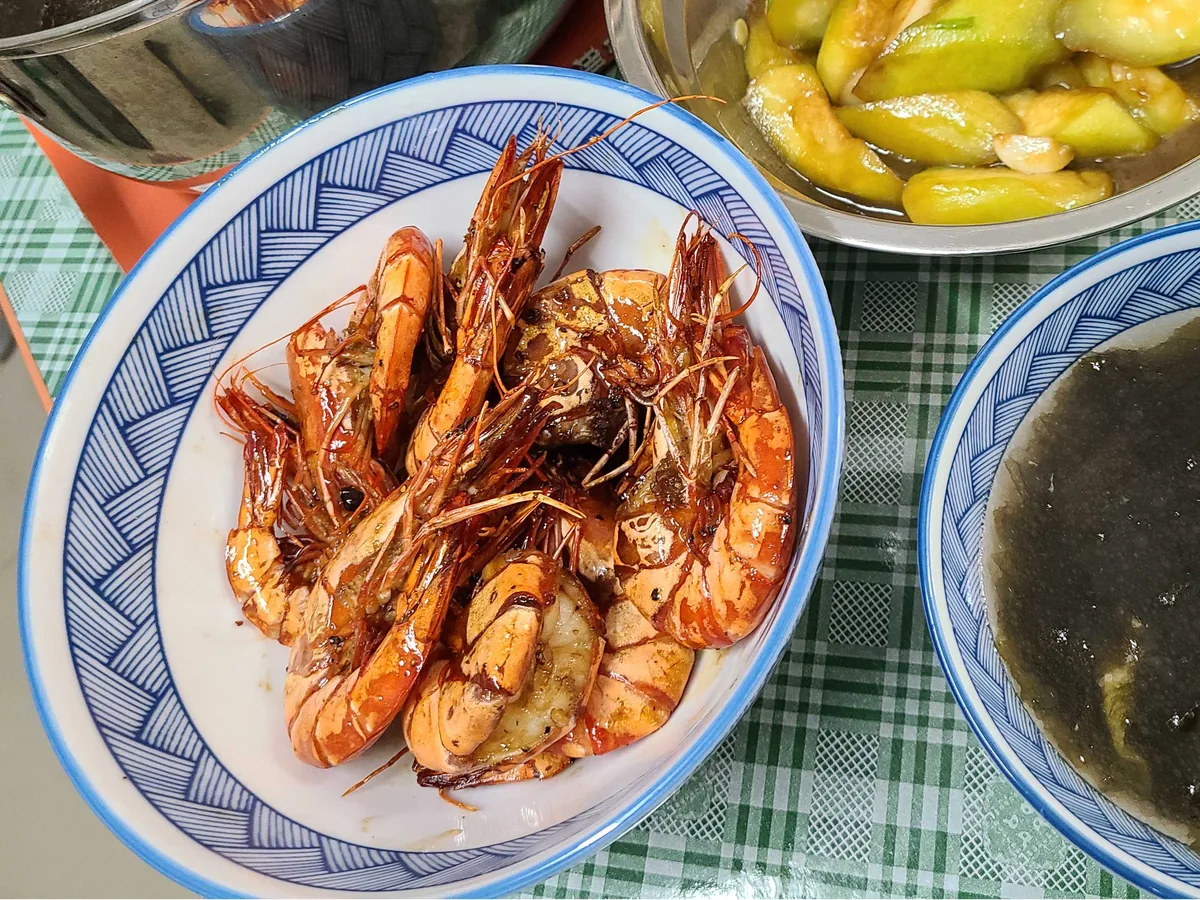 黄油煎虾
