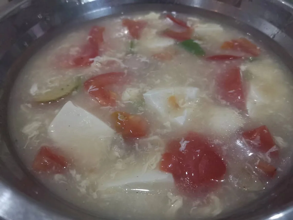 西红柿豆腐汤羹